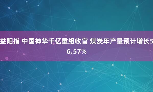 益阳指 中国神华千亿重组收官 煤炭年产量预计增长56.57%