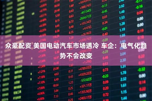 众豪配资 美国电动汽车市场遇冷 车企：电气化趋势不会改变