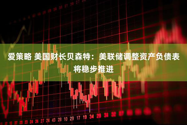 爱策略 美国财长贝森特：美联储调整资产负债表将稳步推进