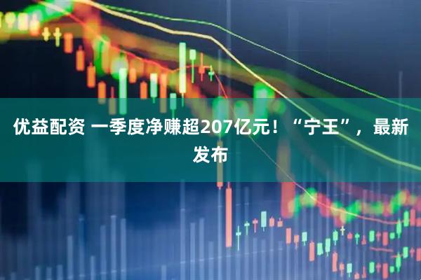 优益配资 一季度净赚超207亿元！“宁王”，最新发布